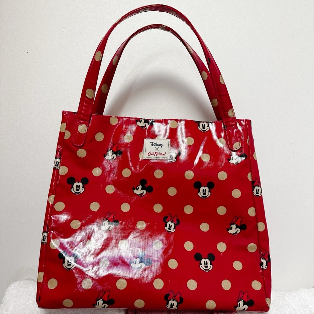 Cath Kidston x Disney 2016 Collab Limited Tote Red Mickey Mouse and Polka Dots